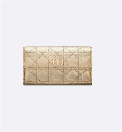 Dior caro orchid wallet